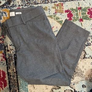 Gray dress pants, skinny fit